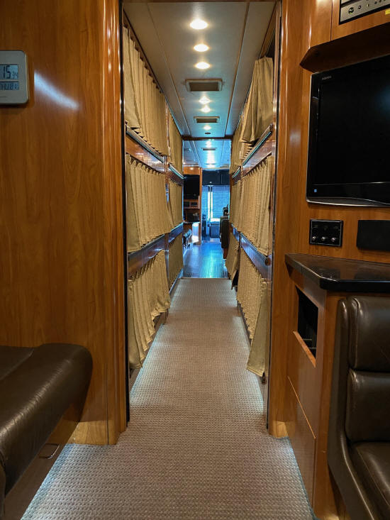 2000 Prevost XLII Entertainer Bus # 49534 For Sale at Staley Bus Sales in Nashville, Tennessee.